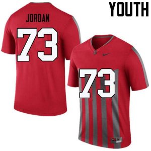 Youth Ohio State Buckeyes #73 Michael Jordan Throwback Nike NCAA College Football Jersey February GBT5044IX